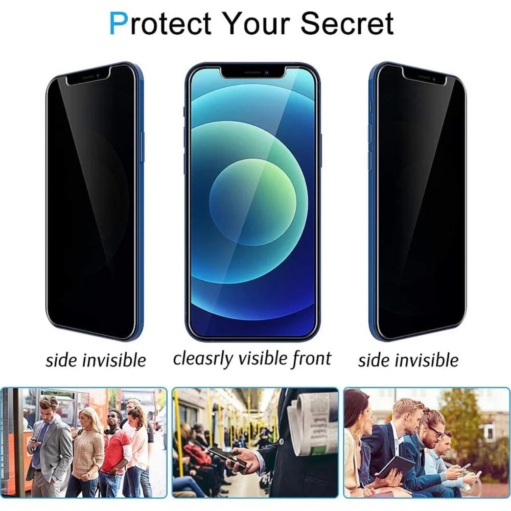 iPhone 12 Mini (5.4 inch) 5 Pack Tempered Glass Privacy Screen